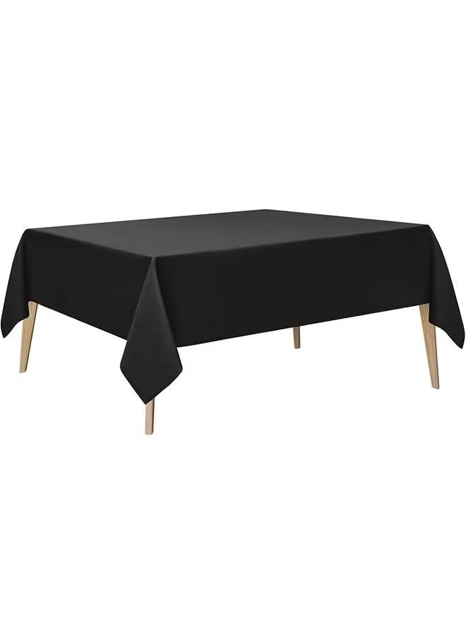 Gecomo Disposable Table Cloth 137 x 274cm Table Cloths for Party, Plastic Tablecloths for Rectangle Tables, Waterproof & Sturdy Decorative Table Cover for Dining, Wedding, Outdoor - Image 1